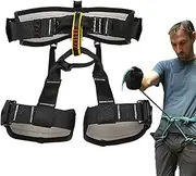 Climbing Harness - Safety Harness | Tree Work & Mountaineering, Adjustable Arborist Gear, Half Body Climbing Trainer, Thickened & Widened Design for High-Altitude Work, Rescue Belt Accessories