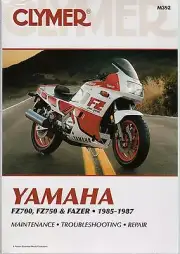 1985-1987 CLYMER YAMAHA MOTORCYCLE FZ700, FZ750, & FAZER SERVICE MANUAL M392