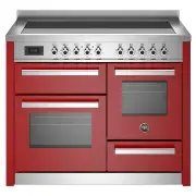 BERTAZZONI Pro 1100mm Cooker 5 Zone Induction, Electric Triple Oven - Red PRO115I3EROT