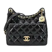 在飛比找momo購物網優惠-【CHANEL 香奈兒】Hobo Bag 經典雙C LOGO