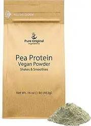 Pure Original Ingredients Pea Vegan Protein Powder (1 lb) Gluten Free, from Yellow Peas