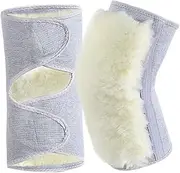 BIUDECO 1pair Comfortable Knee Pad Breathable Protective Cover for Sports Thicken Warmers for Joint Support for Outdoor Activities Grey Suitable
