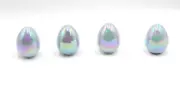 Crescent Target 2.5 " Easter Glass Egg Decoration Home Decor - 4 Pack