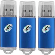 Mellisso 3X 64MB USB 2.0 Flash Memory Stick Thumb Drive PC Laptop Storage