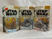 2005 Lucasfilm Ltd Star Wars Clone Wars Action Figures Anakin, Grievous, Trooper