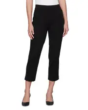 Misook Cropped Pull On Pants