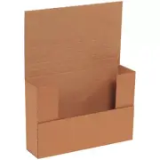 9 5/8" X 6 5/8" X 2 1/2" Kraft Easy-Fold Mailers (50 Per Bundle)