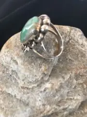 Turquoise Albert Cleveland Mens Ring Sterling Silver Size 12.25 03474
