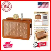 10000 Larger Size Savings Challenge Box - Cash Vault Wooden Money Savings Box...