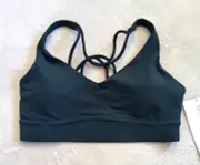 Athleta Womens Solace Sports Bra XS Teal Green Activewear Sporty Athleisure Yoga