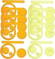 Kisangel 2 Sets Scratching Painting Paper DIY Scratch Off Cards for Creative Fun Educational Art Activity for Hand Eye Coordination Color Recognition