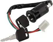 Ignition Key Switches Universal Ignition Switch Three Power Cable Key Lock for Auto Motocross Electric Bicycle Scooter Battery Ignition Barrel Key Switch