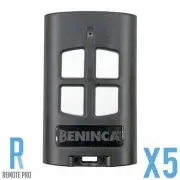 5 x NEW Genuine Beninca TO.GO-A 4 Button Garage/Gate Remote Control T2WV/T4WV