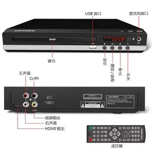 【12h極速出貨】家用DVD播放器 影碟機 HDMI 高清1080P 高清迷妳CD播放器 讀碟機器 高清播放器 播放器