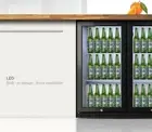 2 Door Hinged Under Bench Cooler Mini Bar Fridge Back Bar Cooler Display Fridge