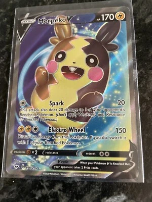 Morpeko v - Half Art - Pokemon TCG - Ultra Rare 190/202 - Sword & Shield -