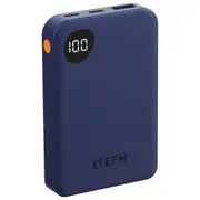 EFM Essential 5000mAh Power Bank Digital Display Universal Phone Charger BLU