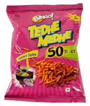 Bingo! Tedhe Medhe Mast Masala Tadka 20gm (Pack of 12) + Free Shipping