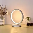 Simple LED Circular Ring Table Lamp Modern Reading Light Bedroom Bedside