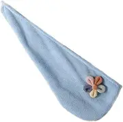 LALADEFIEE 1 PC Quick Drying Hair Hat Soft Coral Fleece Towel for Bath Lightweight and Portable Hair Wrap Super Absorbent for Home Use Travel