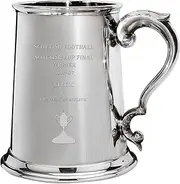 I LUV LTD 1 Pint Tankard for Glasgow Celtic FC 2006-07 Scottish Cup Final Winner Pewter Beer Mug Football Soccer Memorabilia Mens Birthday Personalised Gifts