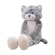 Plush toy cat plush toy plush toy long legged cat doll plush, very soft and cute plush animal ( 50cmgray)
