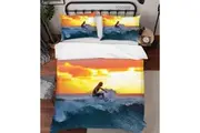 3D Pexels Sports Sunset Surfing Quilt Cover Set Bedding Set Duvet Cover Pillowcases LXL
