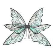 Brand New- Kids Womens Butterfly Wings, Fairy Wings For Girls Adults, Ladies Girls Fairy Wings Glittering Angel Wings Hot Black gilding