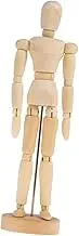 1Pc Wooden Movable Joint Puppet Model Articulated Doll Adornment for Sketching Decoration for Artists Durable Material Unique Home Craft