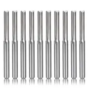 10Pcs 2 Flute Cnc Router Bits 3.175Mm Straight Slot Tungsten Steel Milling2962