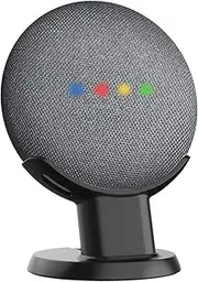Gelink Google Home Mini Pedestal, Desk Stand for Nest Mini (2nd gen), Improves Sound Reception and Appearance - Portable Desktop Table Stand Holder for Your Smart Home Voice Assistants (Black)