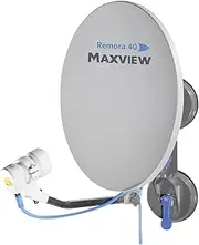 Maxview MXL026 Remora 40 Suction Mounted Portable Solid Satellite TV Dish Kit for Caravan, Motorhome, Truck, Boat and Horsebox