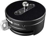 Niceyrig Slider Lock Camera Quick Release Plate Mount Device 1/4"-20 Adapter for Tripod, Stabilizer Gimbal, Wireless Video Transmission QR System Operation