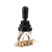 3-Way Toggle Switch Pickup Selector for Electric Guitar Black Top w Black Tip