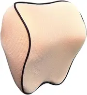 Car Headrest Pillow Auto Memory Foam Car Neck Pillow Seat Head Support Lumbar Support For Office Chair Cushion For Car Auto(Beige)