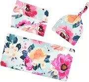 [FOMIYES] 1 Set Headdress Set Headband with Printed Towel Durable and Adorable Design for Newborns for Home and Outdoor Use Blue