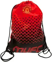 Manchester United FC Crest Drawstring Bag (UK Size: One Size) (Red/Black)