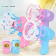 Funny Automatic Bubble Blower Fan Electric Bubble Machine Outdoor Kids Toy 100ml