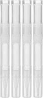HONITANO 4Pcs Reusable Empty Nail Oil Pens Cuticle Oil Tube for Lip Gloss Essential Oils and Nail Polish Practical Makeup Supplies for Manicure and Beauty Applications