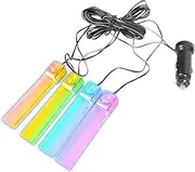 Car LED Lights Interior | LED Car Ambient Light 2 Colors,DC 12V Auto Ambient Lighting Ornament DC 12V Car Strip Light Under Dash Lighting Kit for Car SUV