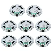 8 Pcs 0.5W 16 Ohm Small Speakers Metal Shell Round Internal Micro Magnet Speaker