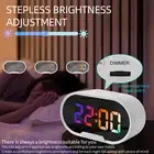 HG RGB LED Digital Alarm Clock 5.5 Inch Large Display Mirror Electric 6