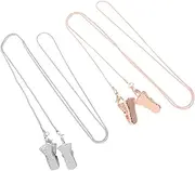 [VALICLUD] 2pcs Metal Glasses Chains Eyeglasses Chain Mask Hanging Rope Glasses Strap for Men Women Anti-lose Accessory Assorted Colors