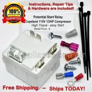 Potential Start Relay Copeland 115V 1/2HP Compressor KAGB-005E Ships FREE Today!