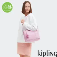 在飛比找momo購物網優惠-【KIPLING官方旗艦館】溫柔櫻花粉紫色手提肩背兩用包-M