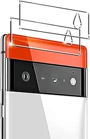 for Google Pixel 6/6 Pro Back Camera Lens Screen Protector Film Anti-Scratch HD Tempered Glass Protector (2 Pcs) (for Google Pixel 6 Pro)