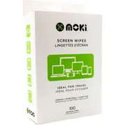 100pc Moki Screen Clean Disposable Wipes Cleaner for Laptop/Screen TV Monitor