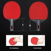 1Pair Table Tennis Equipment for Beginner Table Tennis Paddle with Rubber Grip