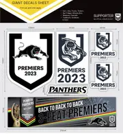 Penrith Panthers NRL 2023 Premiers Premiership Giant Decal Sheet