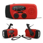 Weather Alert Emergency RadioAM/FM/NOAA Emergency Radio Solar Hand Crank USB Charging Generator 2000mAh Power Bank Flash